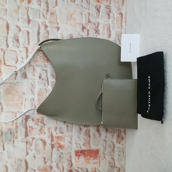 Aester Ekme Handbags - New Aesther Ekme Smooth Leather Flat Hobo Bag